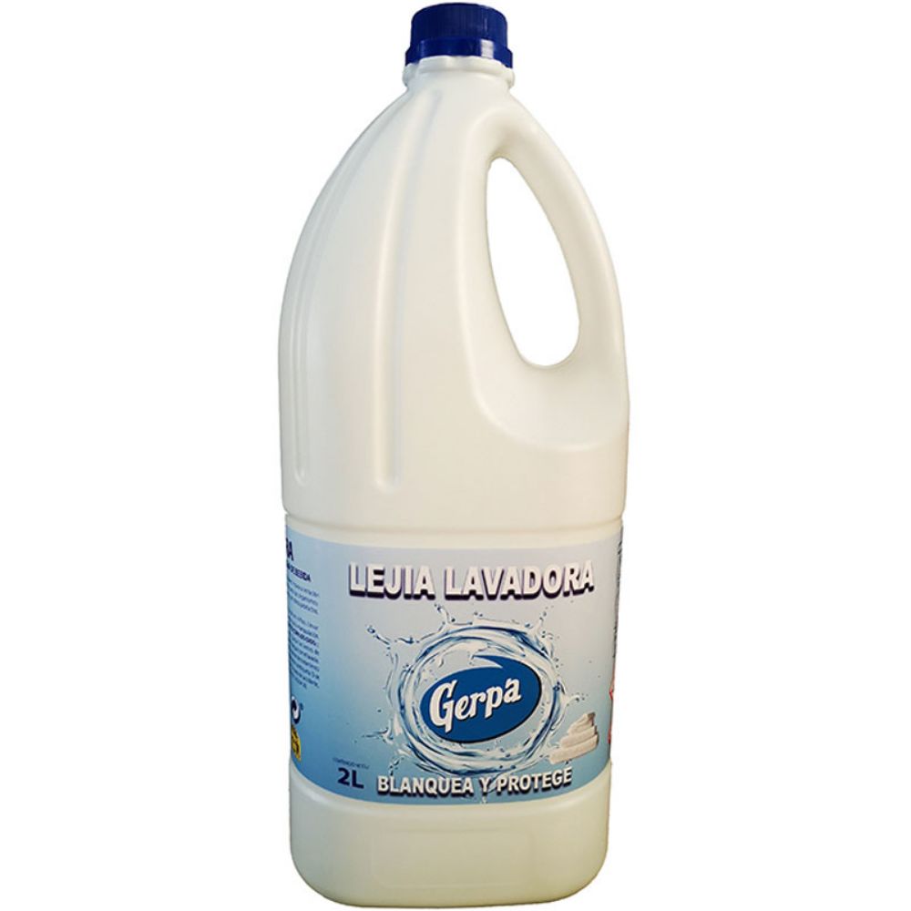 Lejía con detergente limón - Carrefour - 2 l