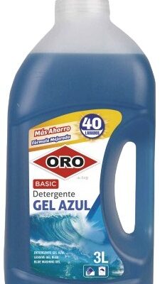 Detergente Gel Azul Basic Oro 3 Ltr.